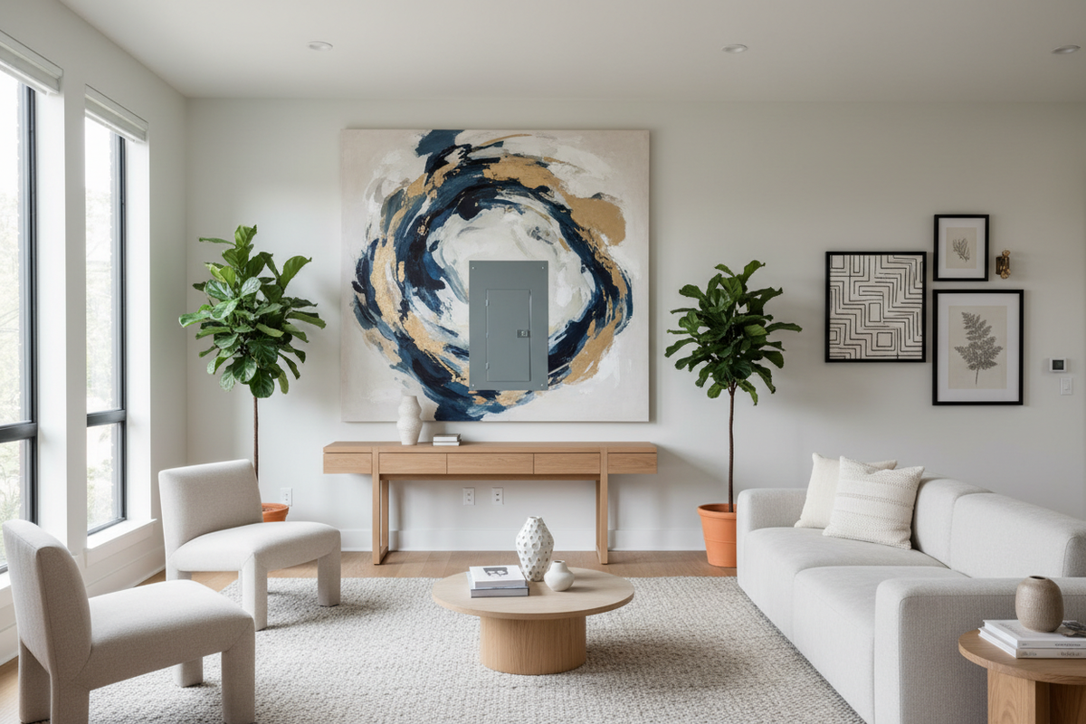 Elevate Home Design by Disguising Eyesores with Artistic Canvas Solutions
