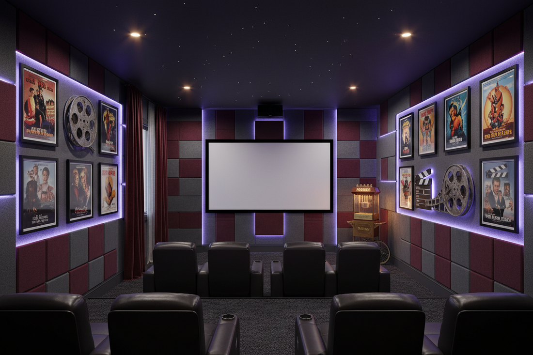 Elevate Movie Nights: Creative Home Theater Wall Decor Concepts