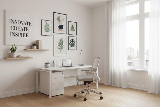 Elevate Productivity and Style with Modern Office Wall Decor