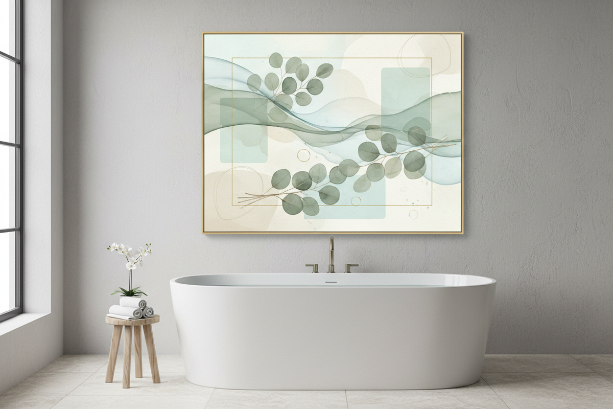 Elevate Your Bathroom: Canvas Art Inspiration