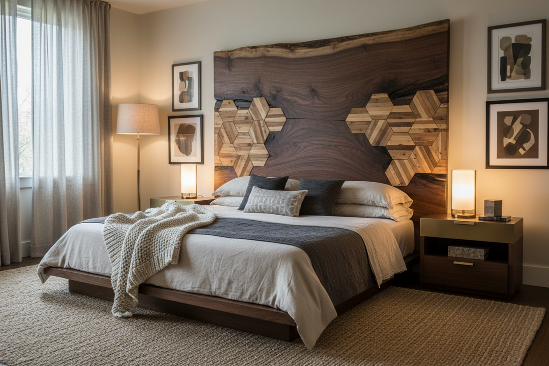 Elevate Your Bedroom Aesthetic with These Unique Wooden Headboard Designs