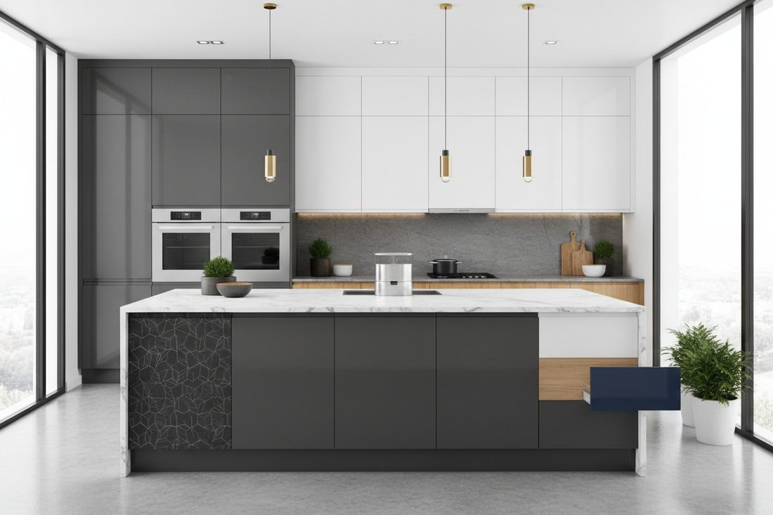 Elevate Your Culinary Space with Sleek Kitchen Sunmica Design Concepts for Modern Modular Kitchens