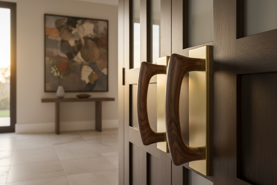 Elevate Your Entryway with Stylish Wooden Door Handles