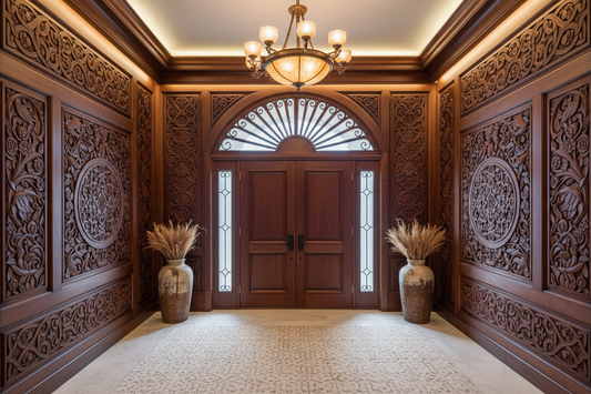 Elevate Your Entryway with These 8 Elegant Wood Carving Designs