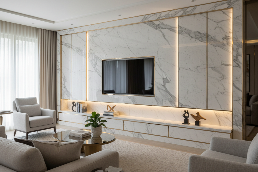 Elevate Your Home Decor with These Marble TV Unit Designs