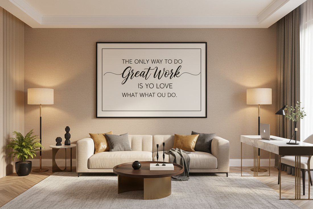 Elevate Your Home or Office Decor with Unique and Inspiring Custom Quote Wall Art