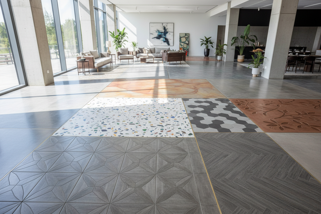 Elevate Your Interiors: 8 Creative Cement Floor Designs