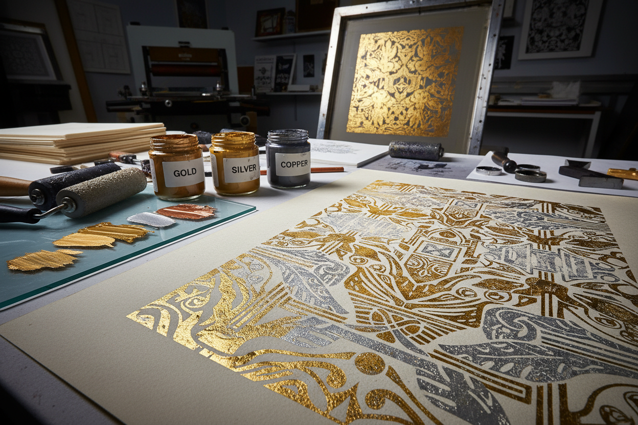 Elevate Your Prints: Mastering the Use of Metallic Ink in Printmaking ...
