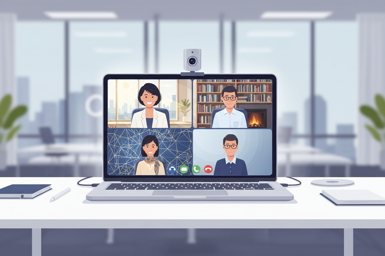 Videoconference Visual Background Elevate Your Video Conferences with Virtual Backgrounds – Wallpics