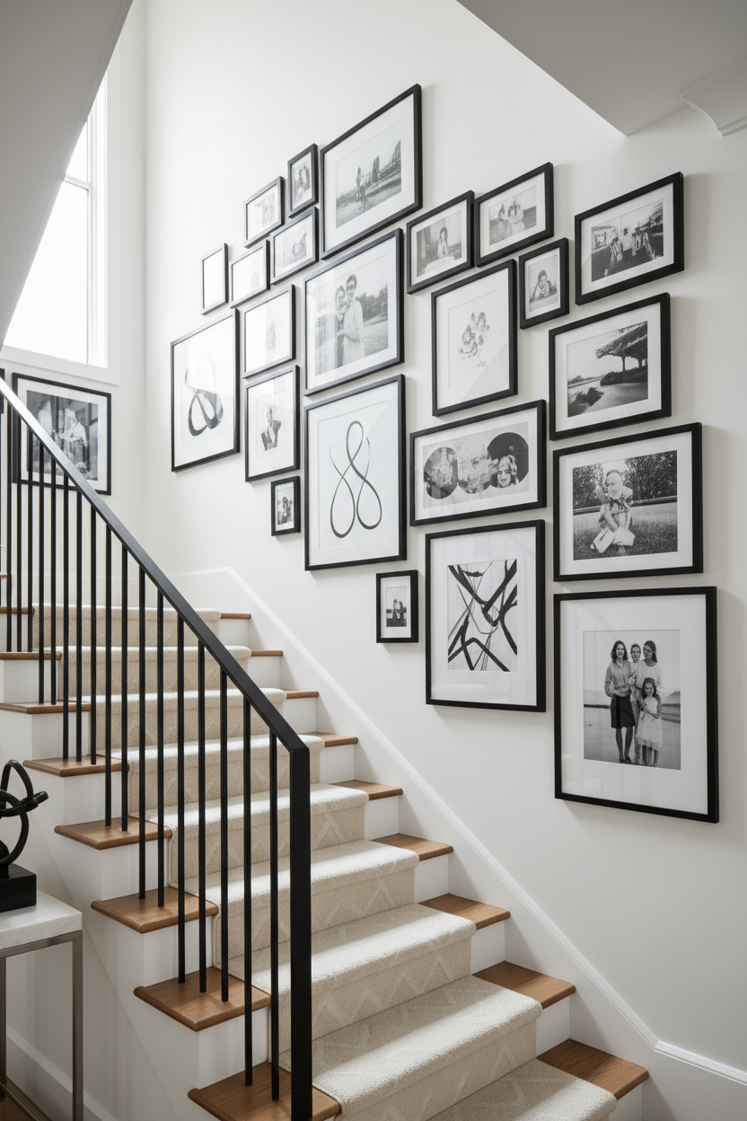 Elevate Your Walls: Stunning Staircase Decorating Inspirations