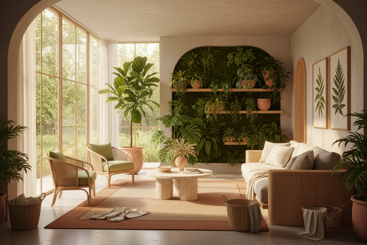 Curated visual reference: Concept Nature Inspired Interior Reference: Elevating Spirits Through Nature Inspired Interior Design Concepts