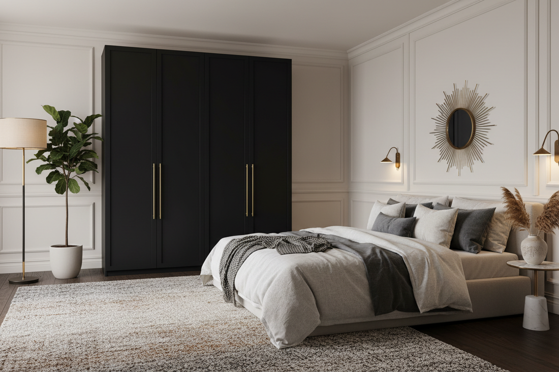 Enchanted Ebony: 7 Stylish Ways to Elevate Your Bedroom with a Black Wardrobe
