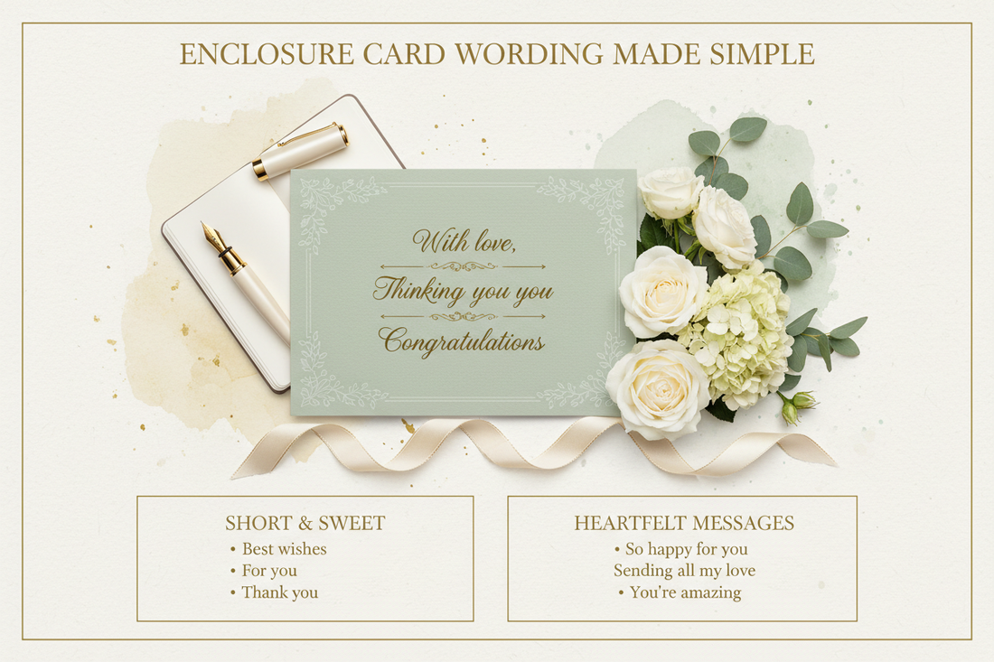 Enclosure Card Wording Made Simple