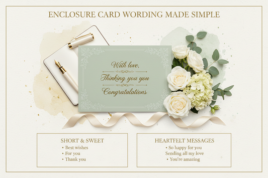 Enclosure Card Wording Made Simple