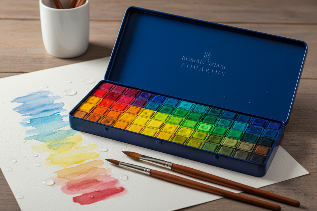 Enhance Your Art with the New Roman Szmal Aquarius Watercolour Palette: Colors for Every Technique