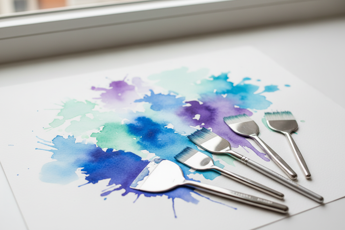 Enhance Your Watercolour Artistry with Catalyst Blades, Wedges, and Polytip Brushes