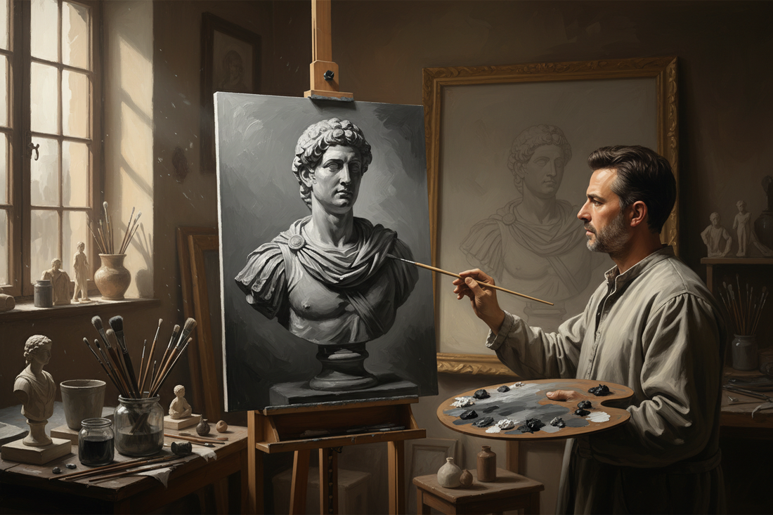 Exploring Grisaille Painting with Dirk Schmitt: A Journey into Masterful Monochromes