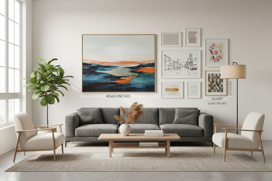 Exploring the Best Canvas Sizes for Interior Design