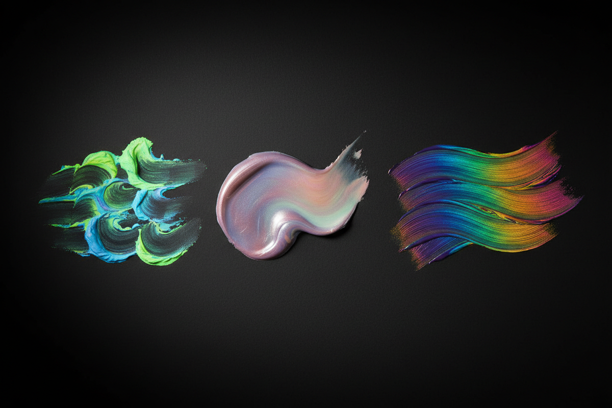 Exploring the Magic: Luminescent vs. Pearlescent vs. Iridescent Paints