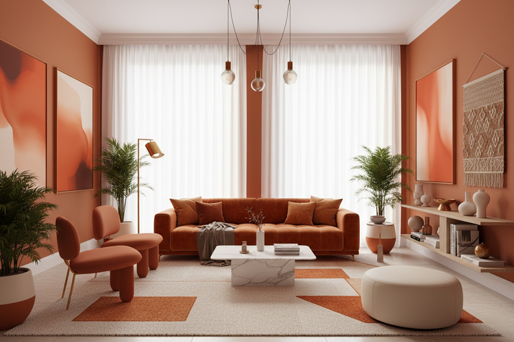 Exploring Vibrant Orange Living Room Ideas: Trendy Inspirations for a ...