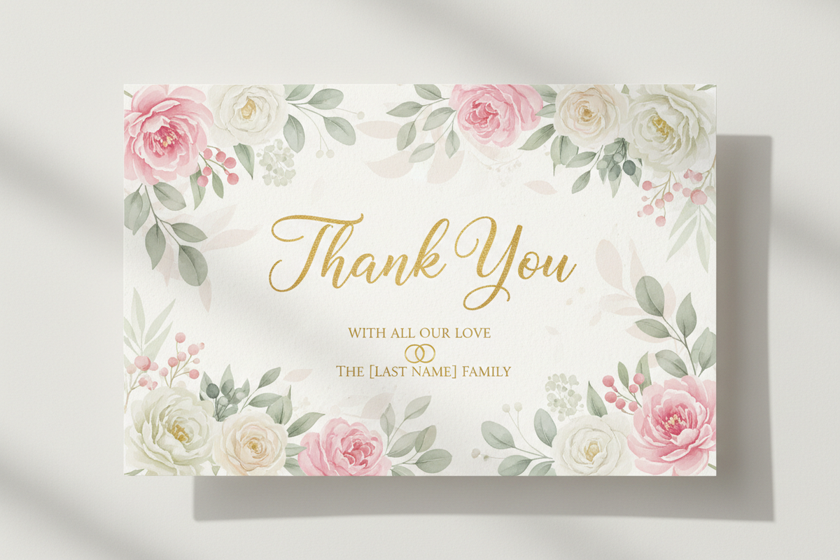 Expressing Gratitude: Wedding Party Thank You Card Inspiration