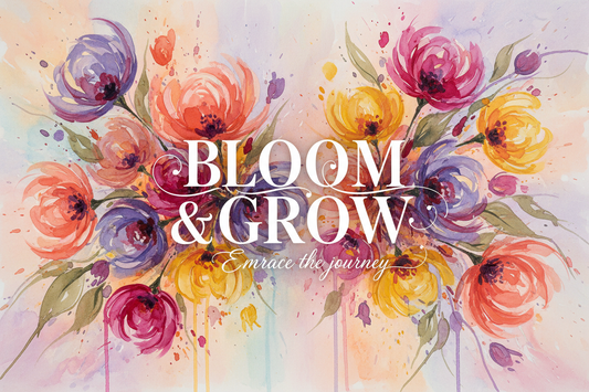 Expressive Floral Art & Uplifting Typography