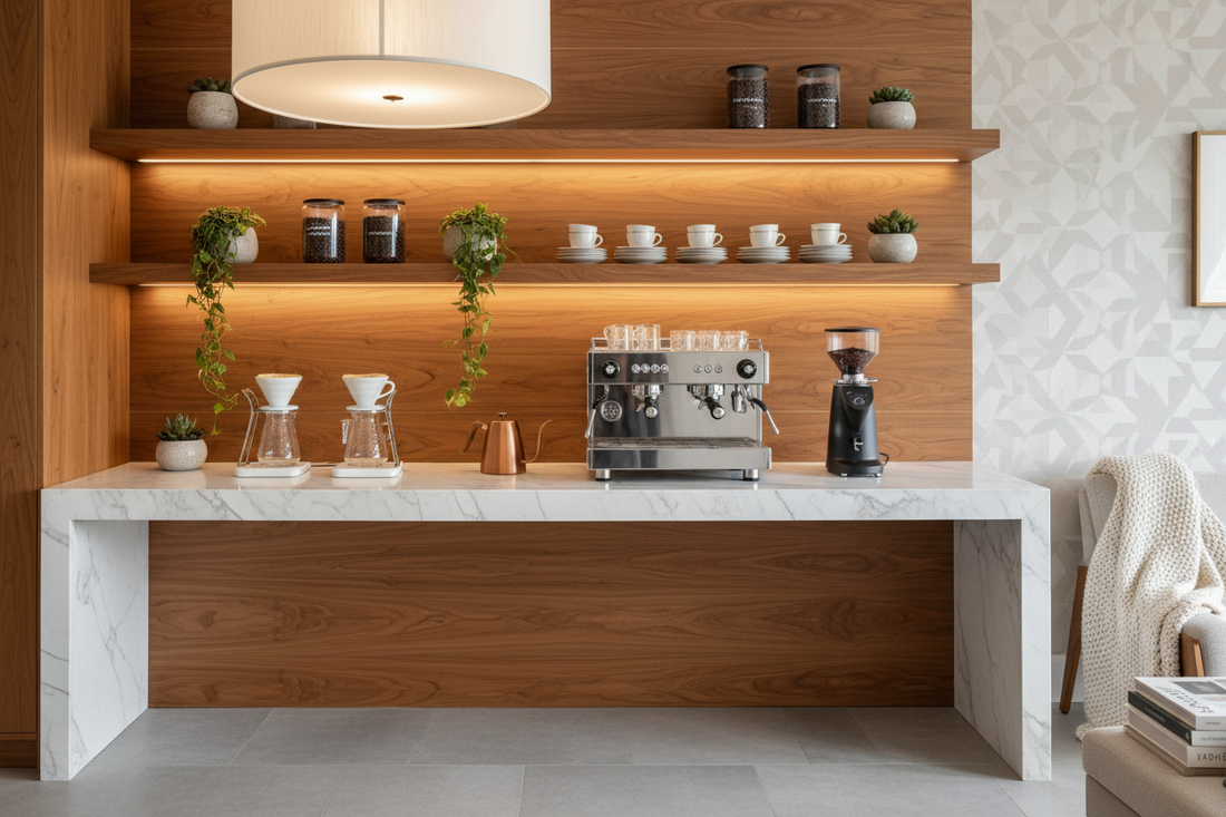 Exquisite Home Coffee Bar Ideas to Elevate Your Space