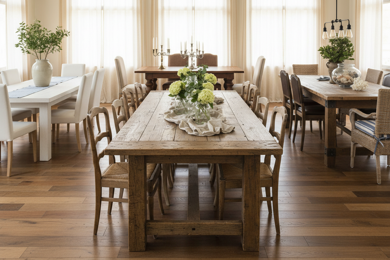 Farmhouse Charm: Dining Table Designs for Every Style – Wallpics