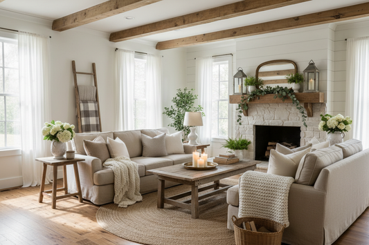 Farmhouse Living Room Ideas: Creating Warm and Inviting Spaces