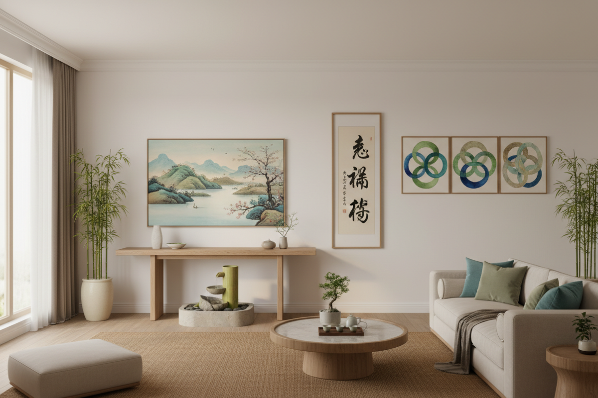 Feng Shui Your Walls: The Art of Placing Wall Art for Positive Energy