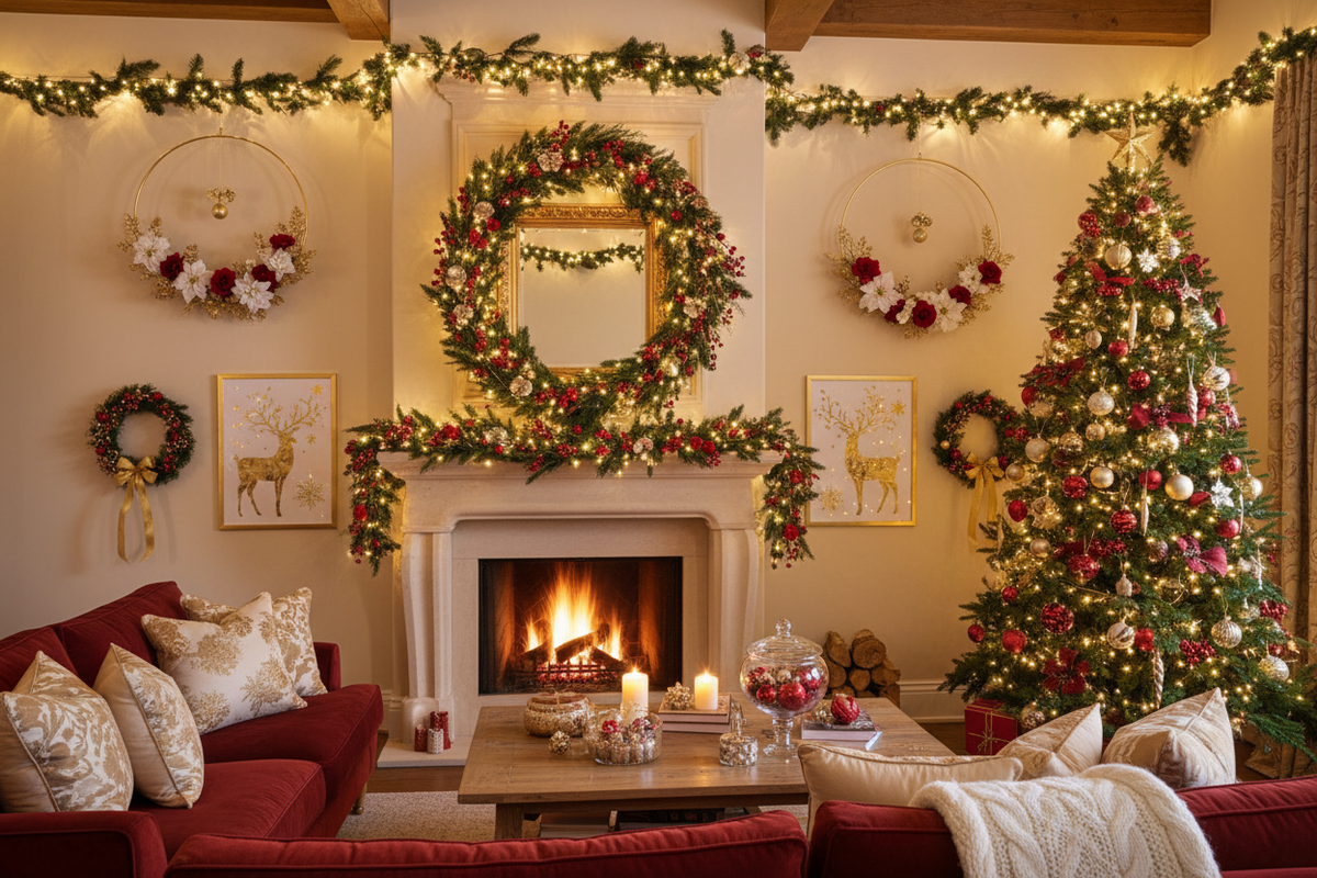 Festive Walls: 9 Christmas Decor Ideas to Brighten Your Home