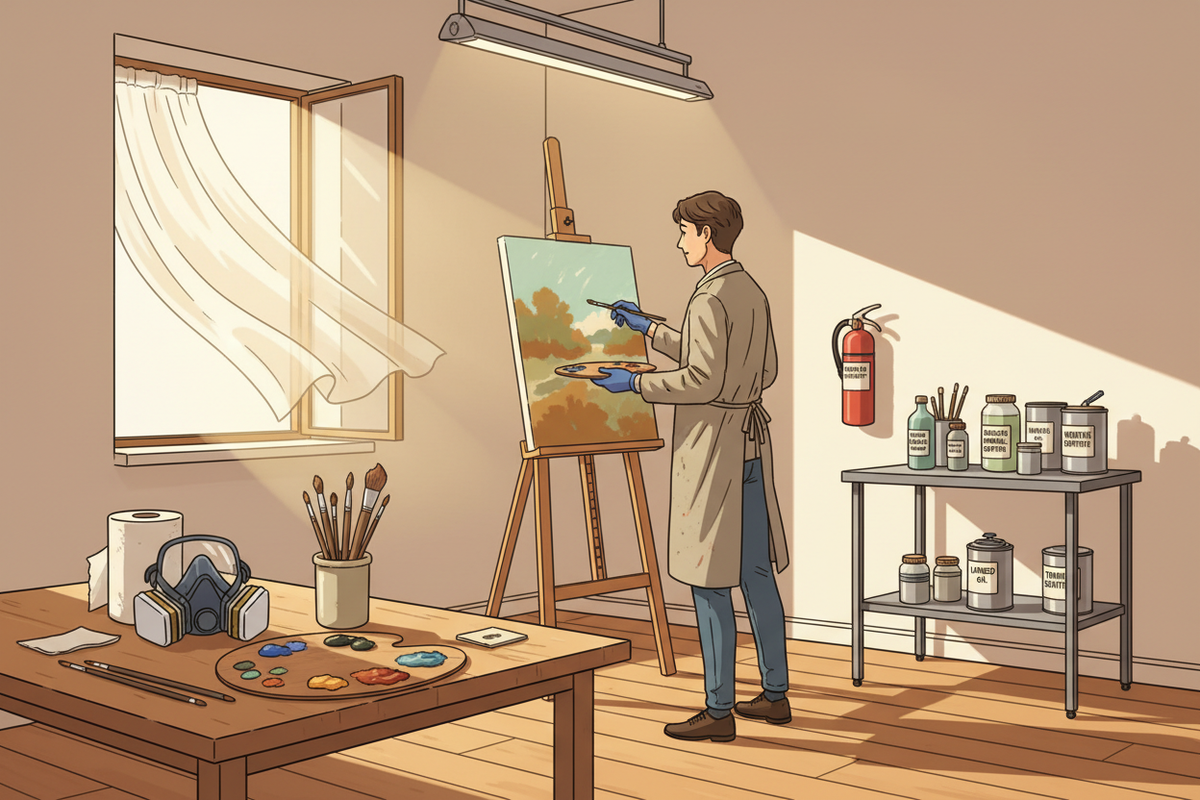 Five Must-Know Safety Steps for Oil Painters: Work Smarter, Not Harder