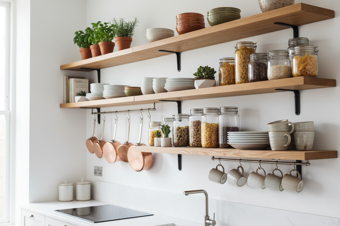 Floating Kitchen Shelves: 8 Creative Ideas to Add Stylish and Functional Storage to Your Space