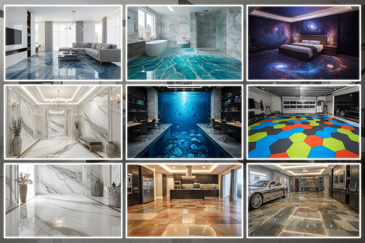 Floor Goals: 7 Eye-Catching Epoxy Designs to Transform Your Space