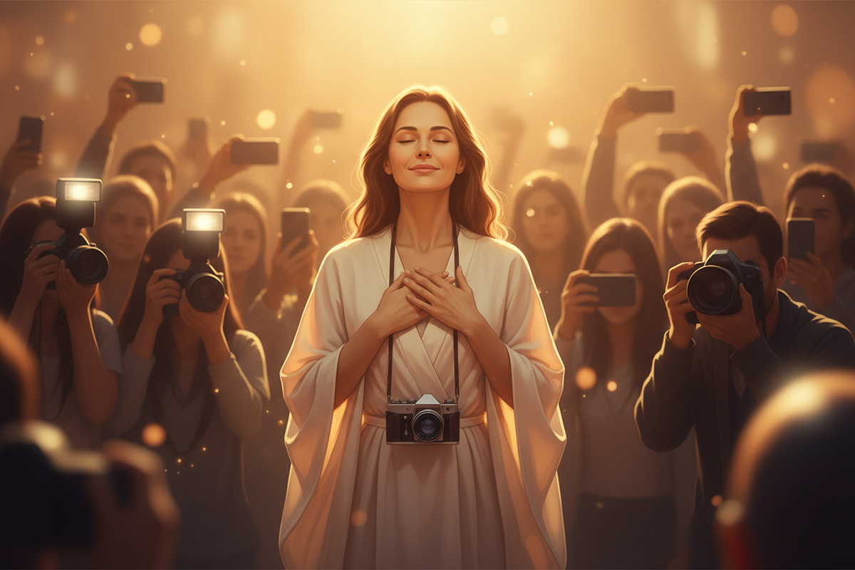 Focused Behind the Lens: Maintaining Wellbeing Amid Onlookers