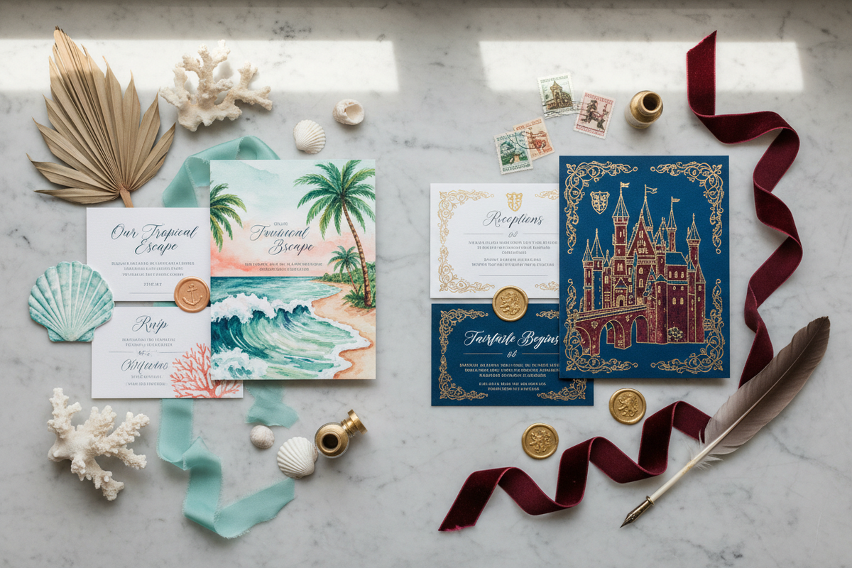 From Beaches to Castles: Invitation Trends for Destination Weddings