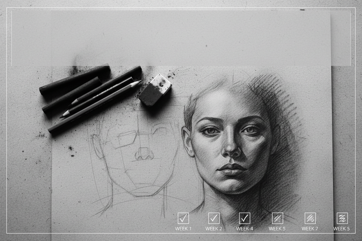From Beginner to Pro: Your Five-Week Journey Through 12 Charcoal Drawing Secrets