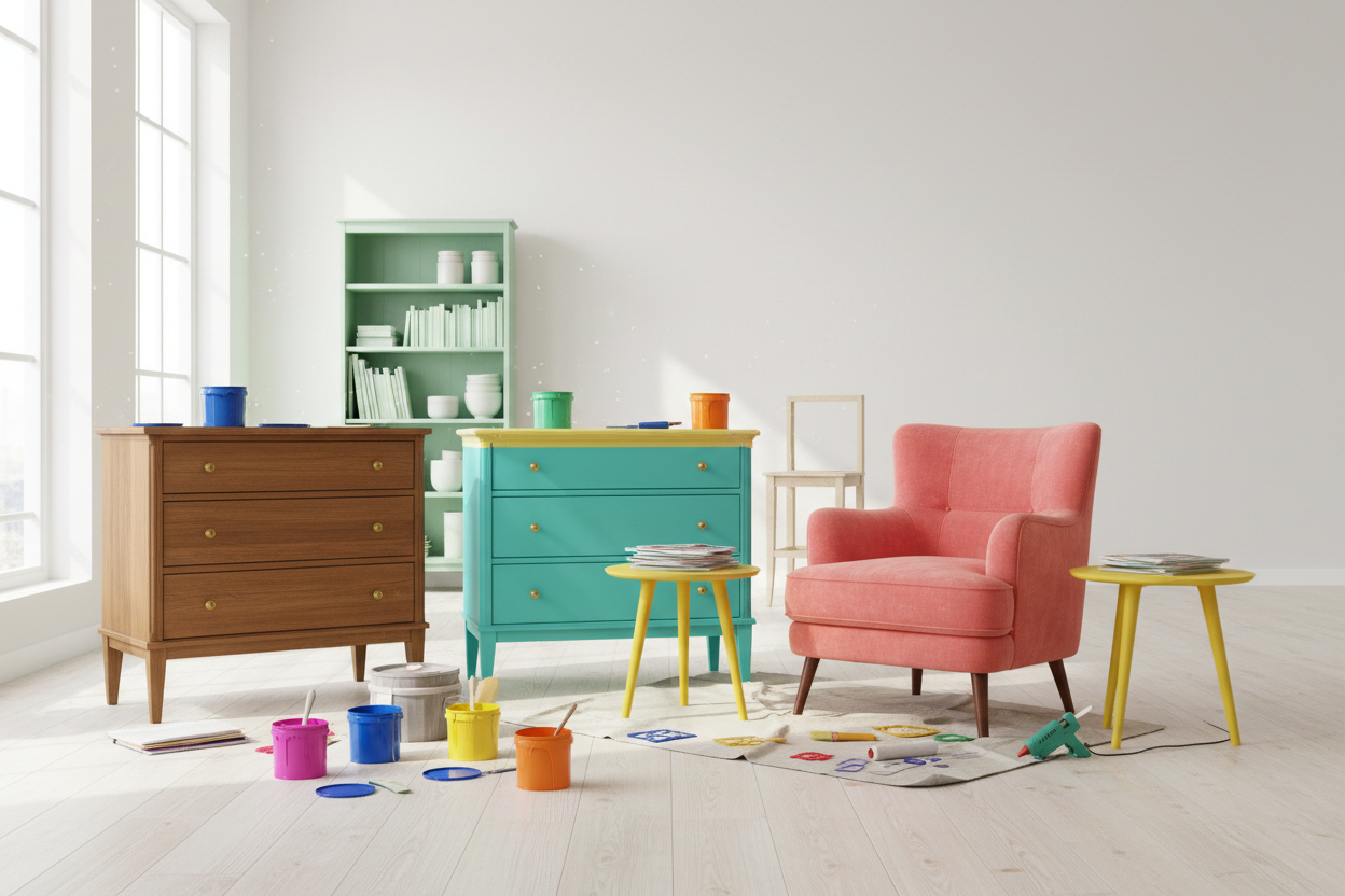 From Bland to Brilliant: 5 DIY Furniture Projects for a Colorful Home ...
