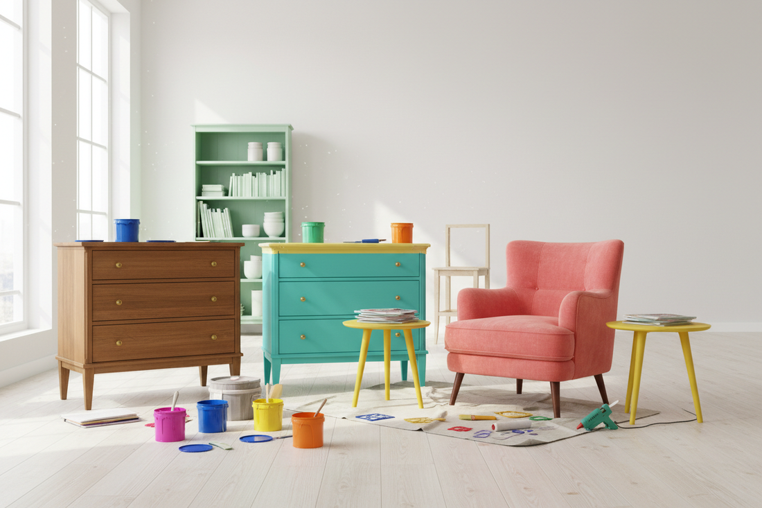 From Bland to Brilliant: 5 DIY Furniture Projects for a Colorful Home