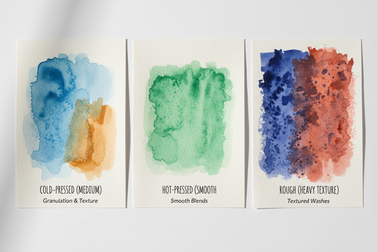 From Cold-Pressed to Rough: Discover the Best Watercolour Paper Textures for Every Project