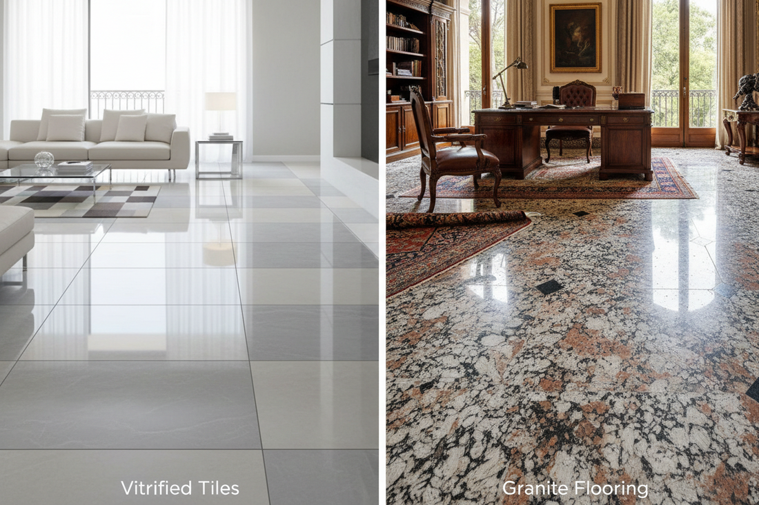 From Elegance to Durability: Vitrified Tiles vs Granite Flooring Guide