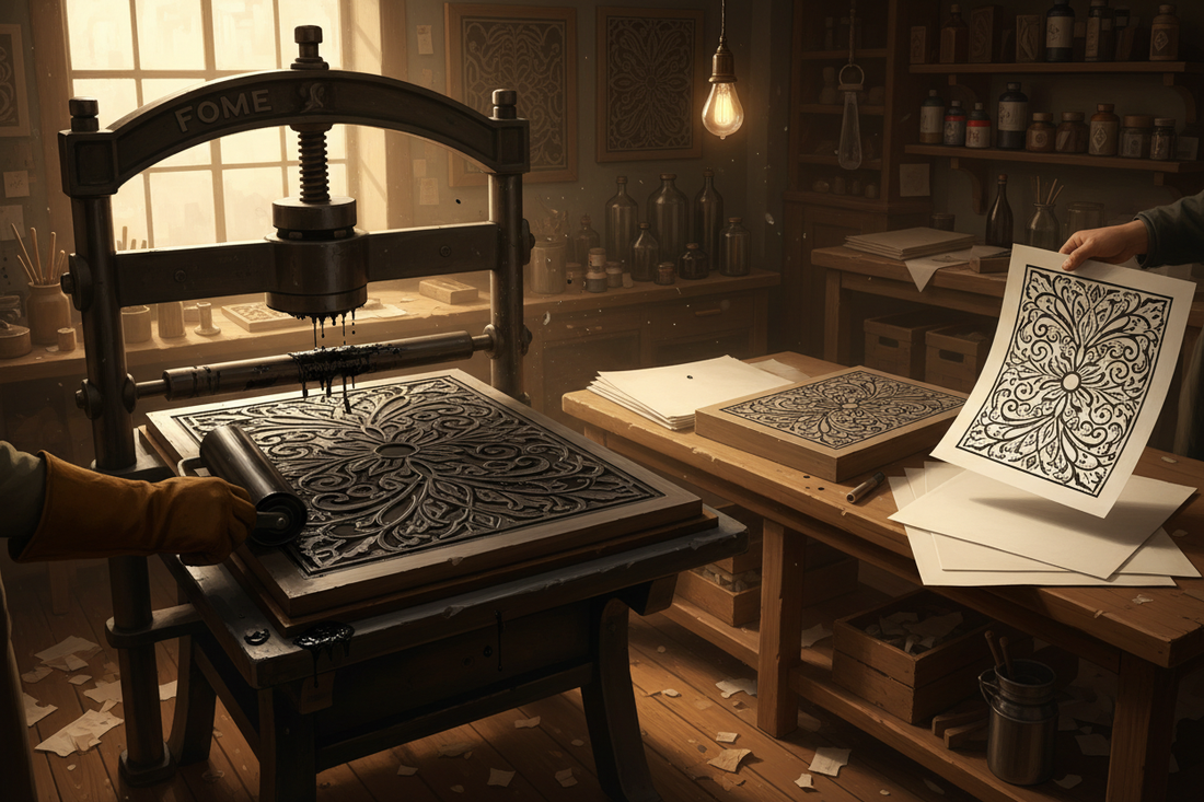 From Etching to Impression: Unlocking Relief Printing on the Fome Press
