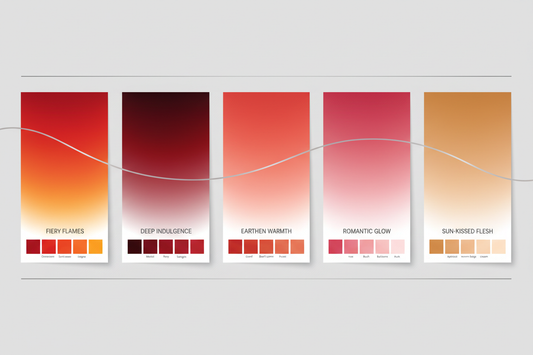 From Fire to Flesh: Exploring Six Expressive Red-Based Colour Palettes