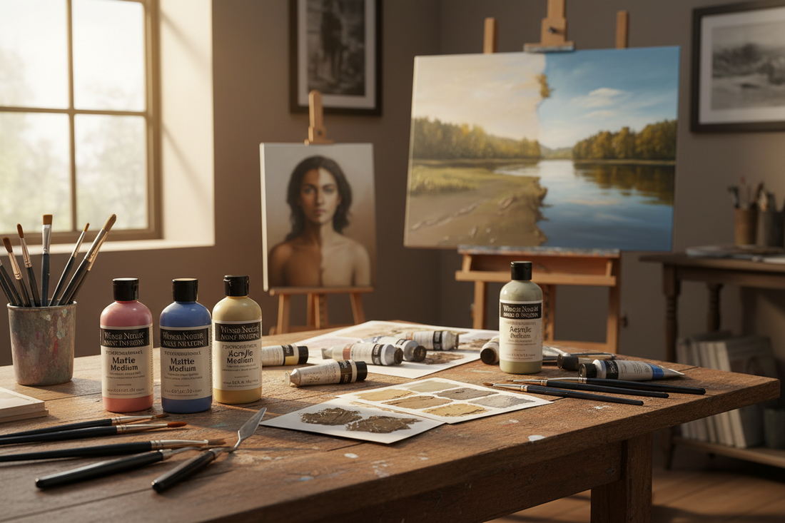 From Matte to Gloss: Mastering Winsor & Newton Professional Acrylic Mediums
