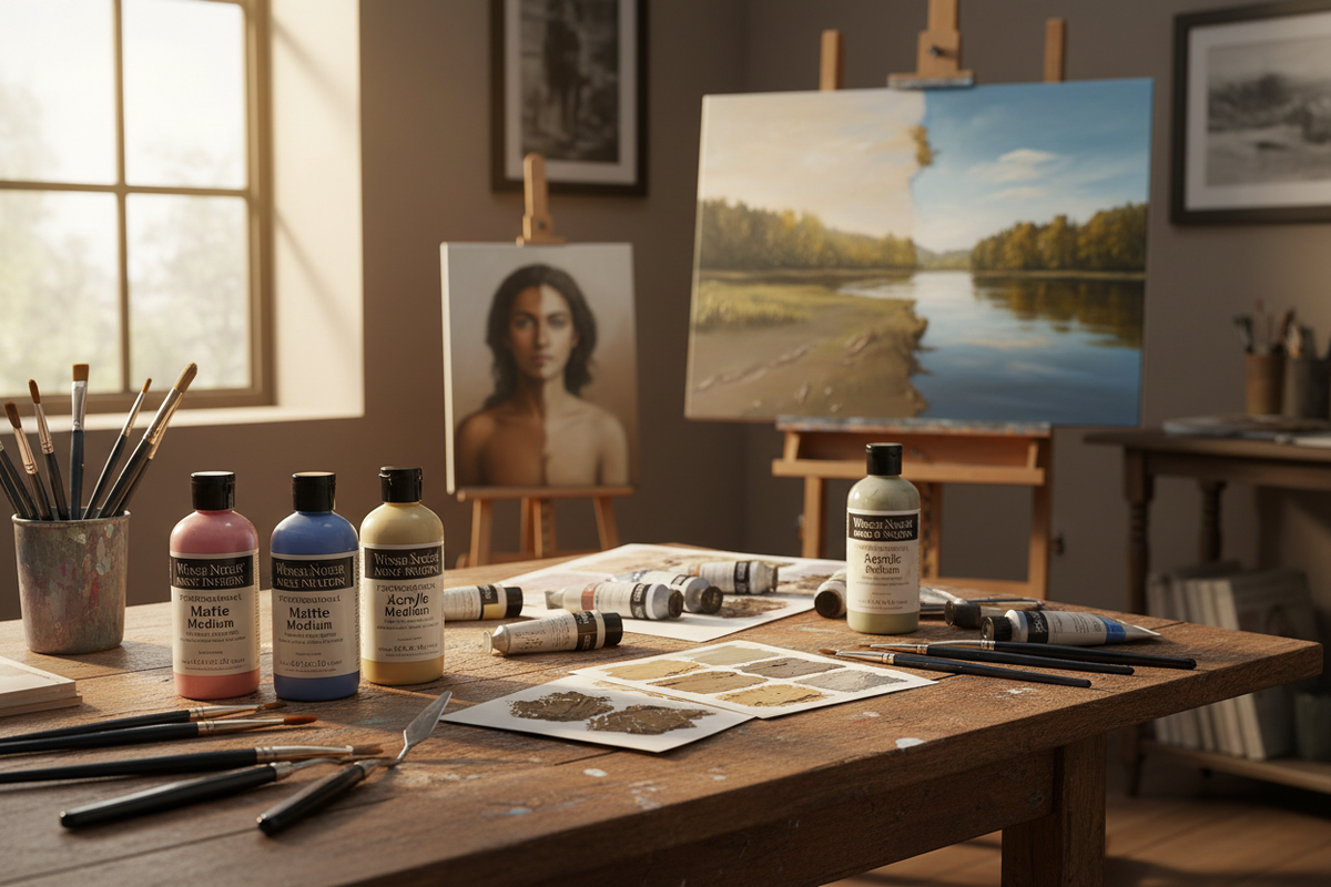 From Matte to Gloss: Mastering Winsor & Newton Professional Acrylic Mediums
