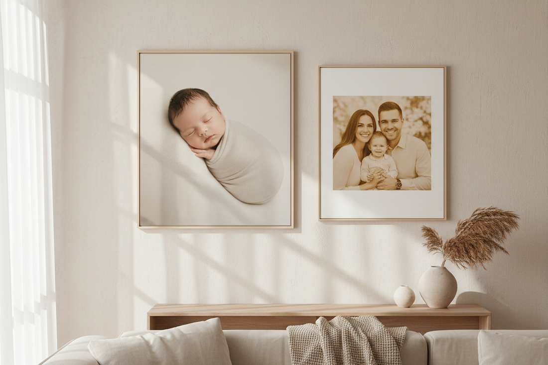 From Pixels to Permanence: The Timeless Elegance of Newborn and Family Photos on Canvas