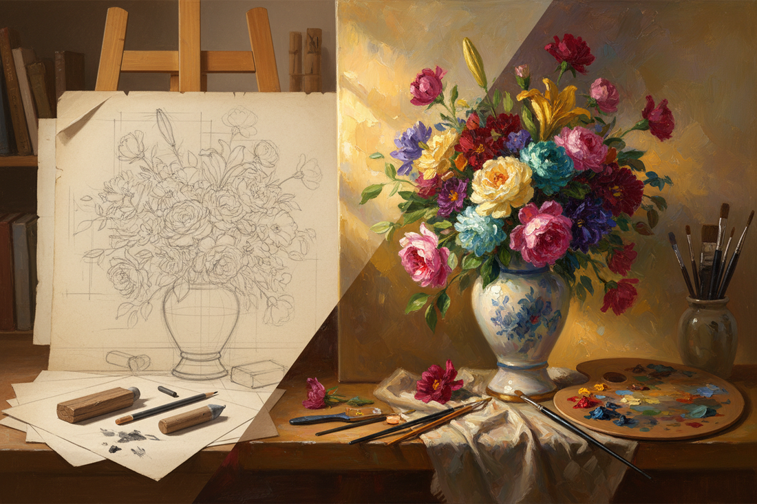 Presep Drawing From Sketch to Canvas: Mastering Preparatory Drawing for Stunning Pain ...