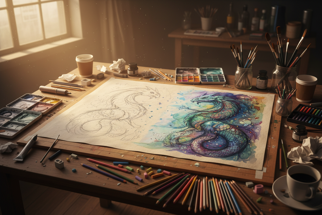 From Sketch to Masterpiece: Elevate Your Art with Mixed Media Drawing