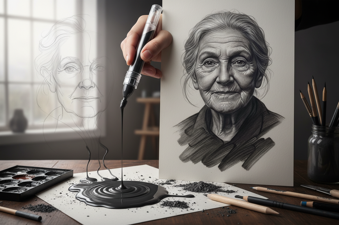 From Sketch to Masterpiece: The Power of Liquid Pencils in Graphite Art