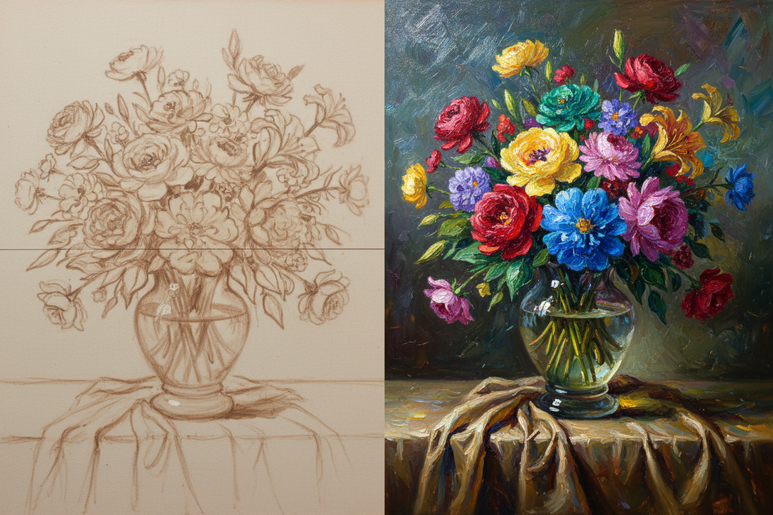 From Sketch to Shine: The Power of Underpainting in Oil and Acrylic Art